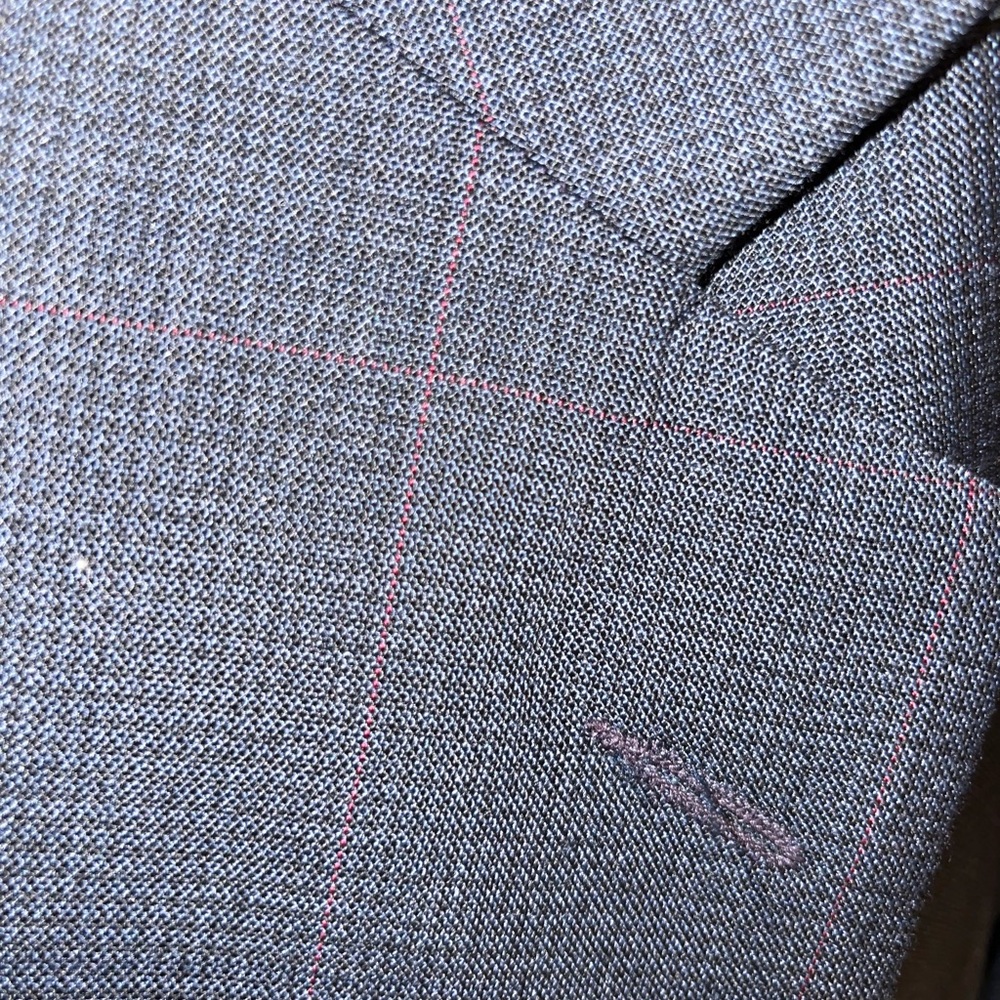 LN CLASSIC Haggar Imperial window pane blazer